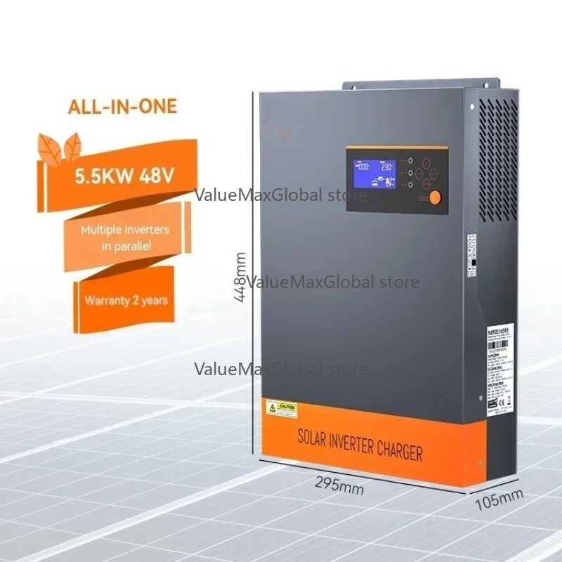 Hybrid Solar Inverter 5.5Kw Mppt 48V - factory 5.5KW 5.5KVA MPPT 80A 500VDC