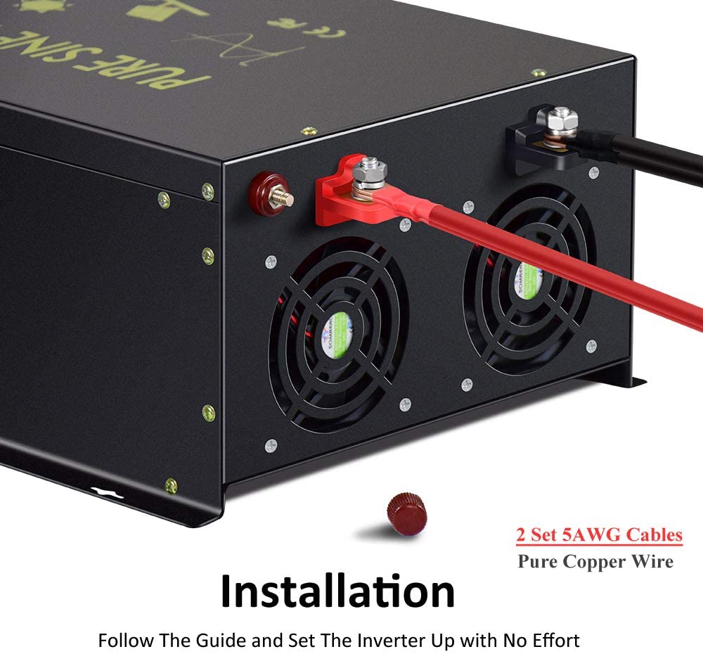 Off Grid Pure Sine Wave Solar  - Pure Sine Wave Inverter 5000W 48V 220V review and price