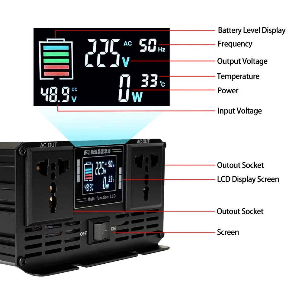 Pure Sine Wave Inverter DC 12v - Pure Sine Wave Inverter 5000W 48V 220V review and price