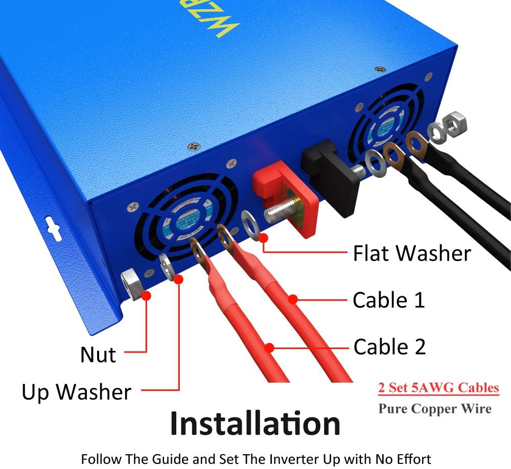 Pure Sine Wave Power Inverter  - Inverter Pure Sine Wave 60Hz 120V 3000W review and price